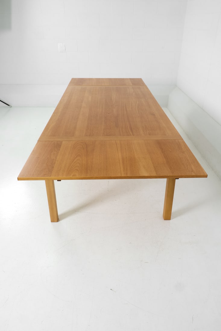 ANSAGER DANISH OAK EXTENDING DINING TABLE - 7