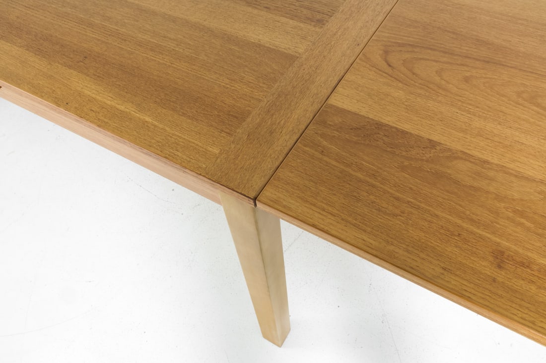 ANSAGER DANISH OAK EXTENDING DINING TABLE - 9