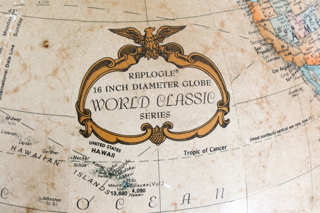 MCCOBB STYLE REPLOGLE ORBITING GLOBE C. 1970S - 11