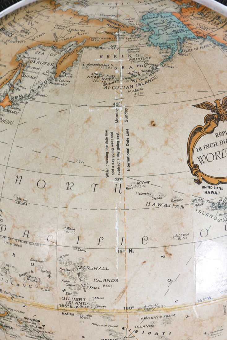 MCCOBB STYLE REPLOGLE ORBITING GLOBE C. 1970S - 12