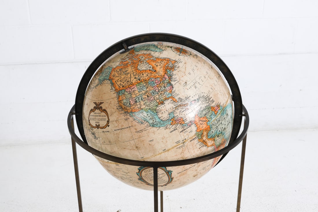 MCCOBB STYLE REPLOGLE ORBITING GLOBE C. 1970S - 4