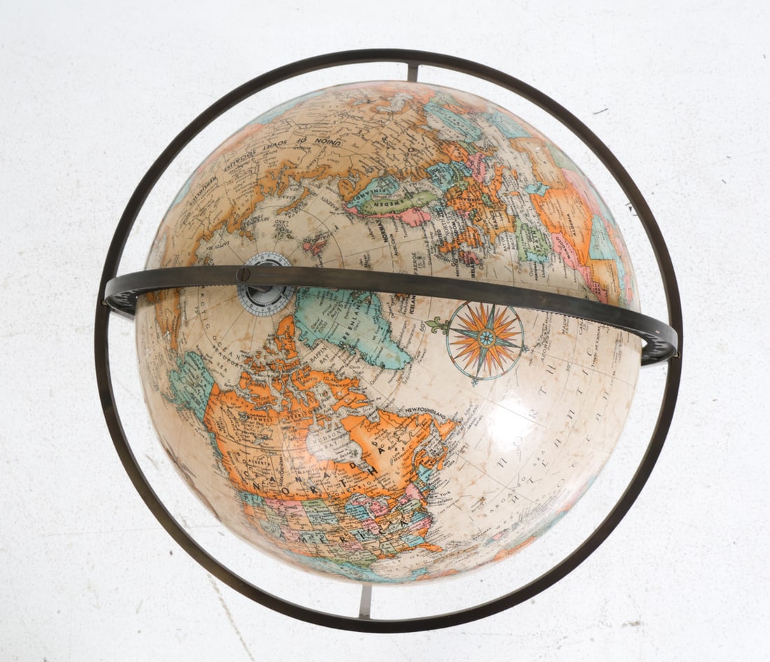 MCCOBB STYLE REPLOGLE ORBITING GLOBE C. 1970S - 6