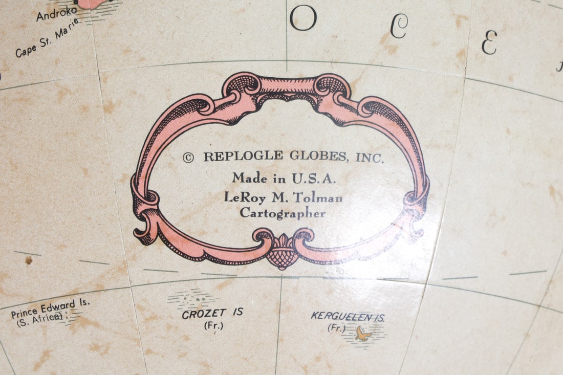 MCCOBB STYLE REPLOGLE ORBITING GLOBE C. 1970S - 8