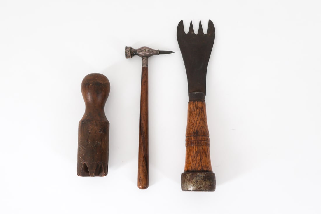 ANTIQUE ARTISAN & KITCHEN TOOLS GROUPING - 8