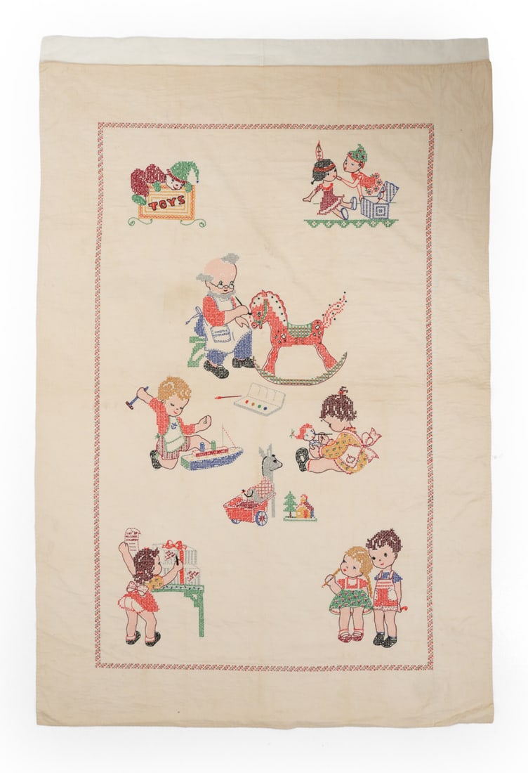 CROSS-STITCH EMBROIDERY SAMPLER CHILDRENS TOYS