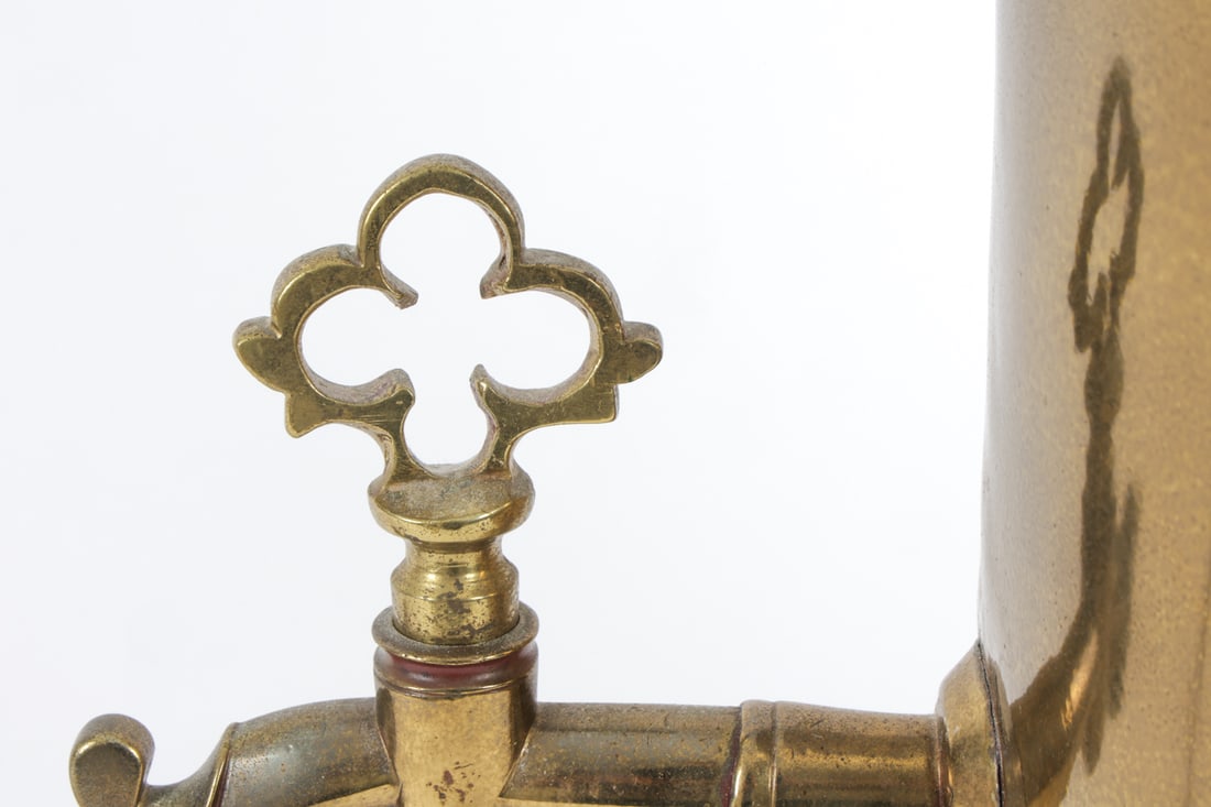 RUSSIAN BRASS SAMOVAR TABLE LAMP - 14