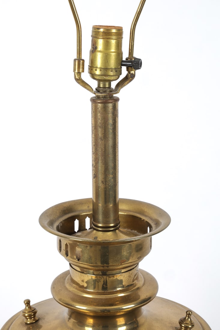 RUSSIAN BRASS SAMOVAR TABLE LAMP - 6
