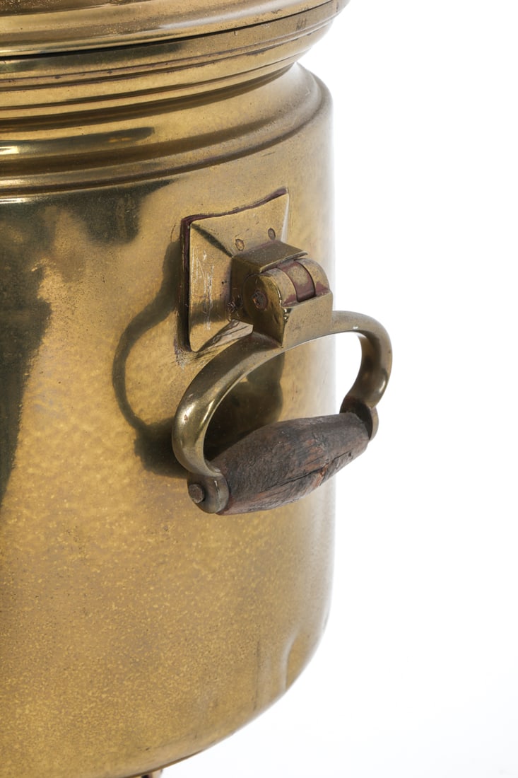 RUSSIAN BRASS SAMOVAR TABLE LAMP - 9