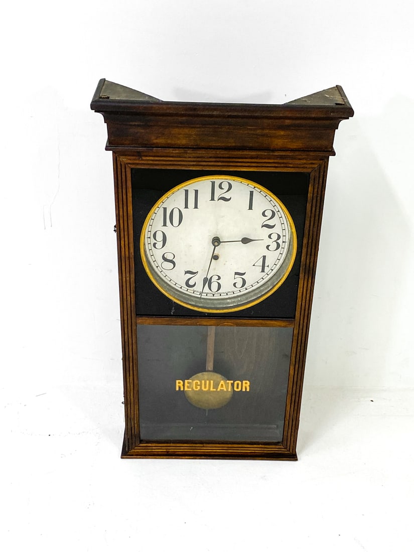 SESSIONS CLOCK CO. REGULATOR WALL CLOCK - 3