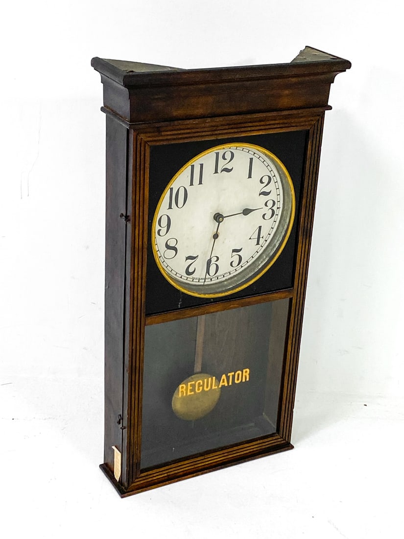 SESSIONS CLOCK CO. REGULATOR WALL CLOCK - 4