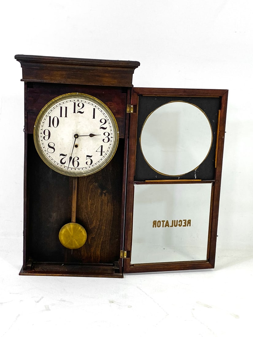 SESSIONS CLOCK CO. REGULATOR WALL CLOCK - 7