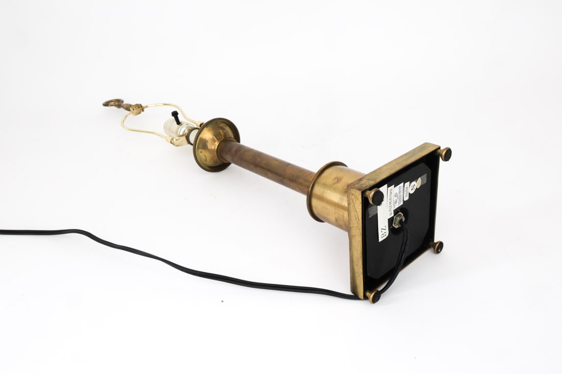 CONTEMPORARY BRASS TABLE LAMP - 10