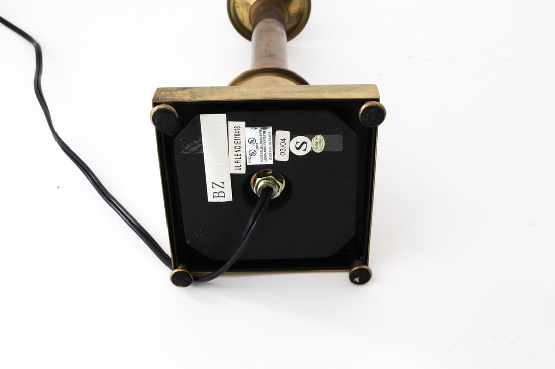 CONTEMPORARY BRASS TABLE LAMP - 11