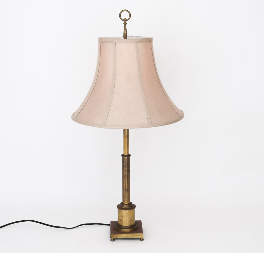 CONTEMPORARY BRASS TABLE LAMP (1 of 14)