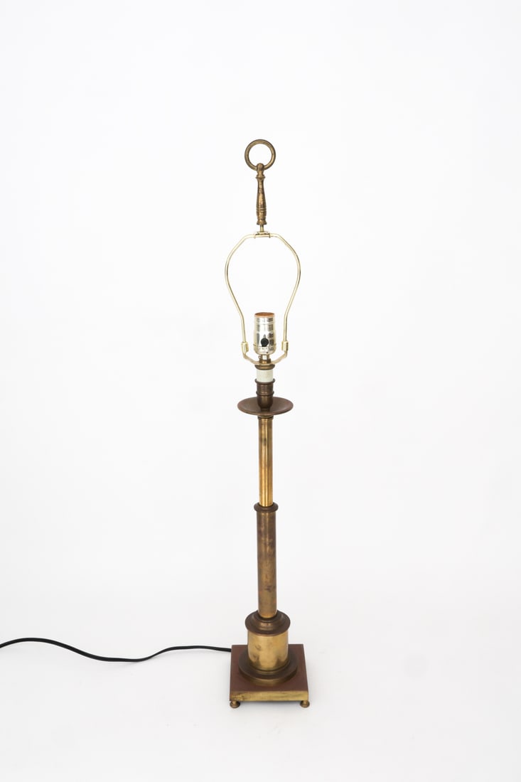 CONTEMPORARY BRASS TABLE LAMP - 5