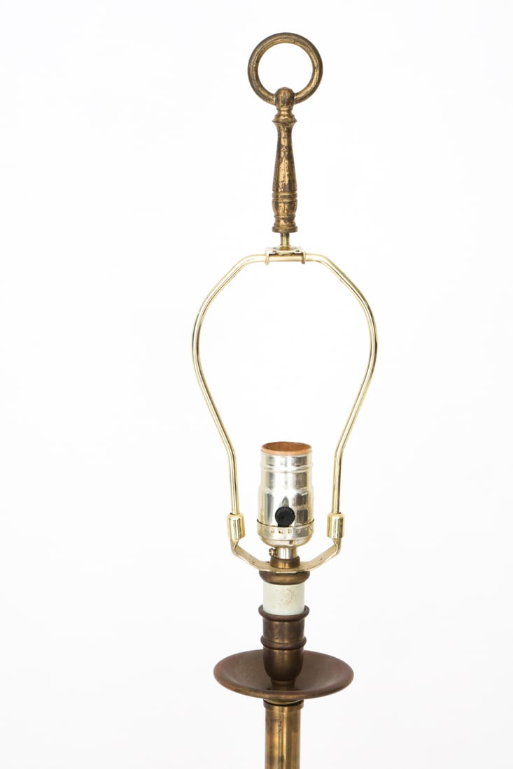 CONTEMPORARY BRASS TABLE LAMP - 6