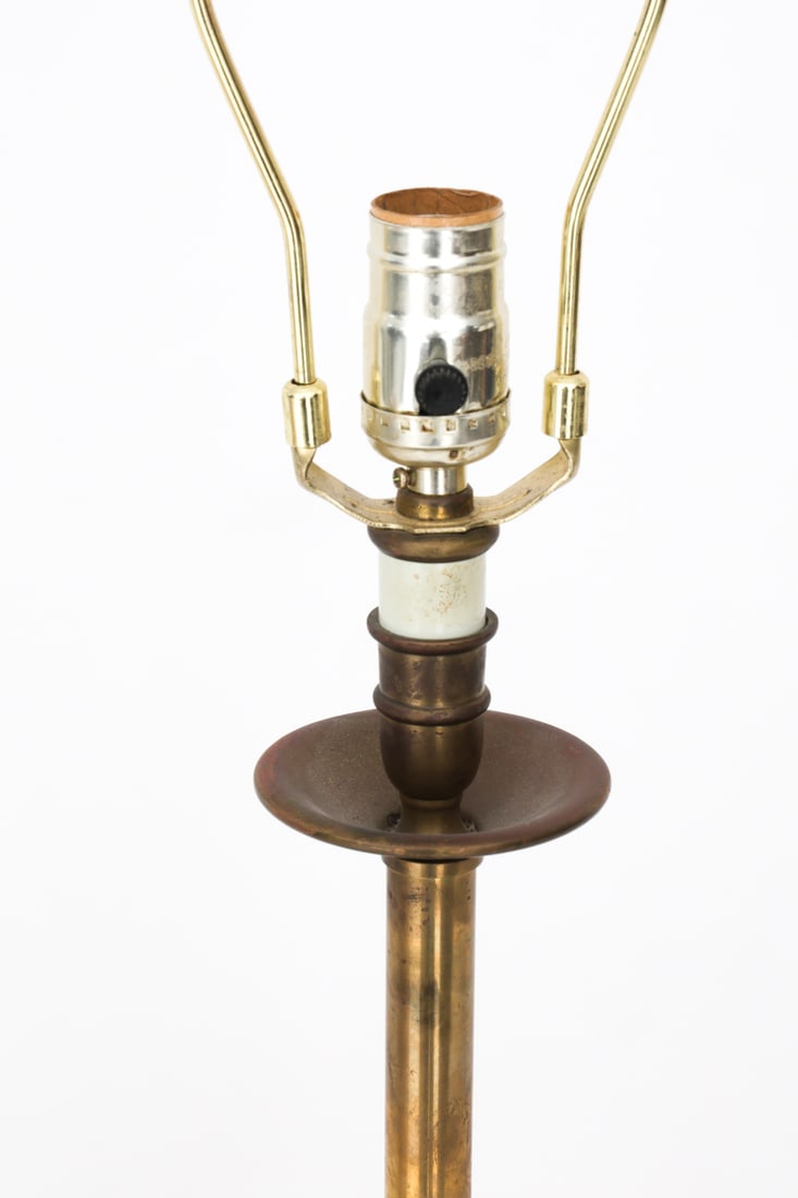 CONTEMPORARY BRASS TABLE LAMP - 7