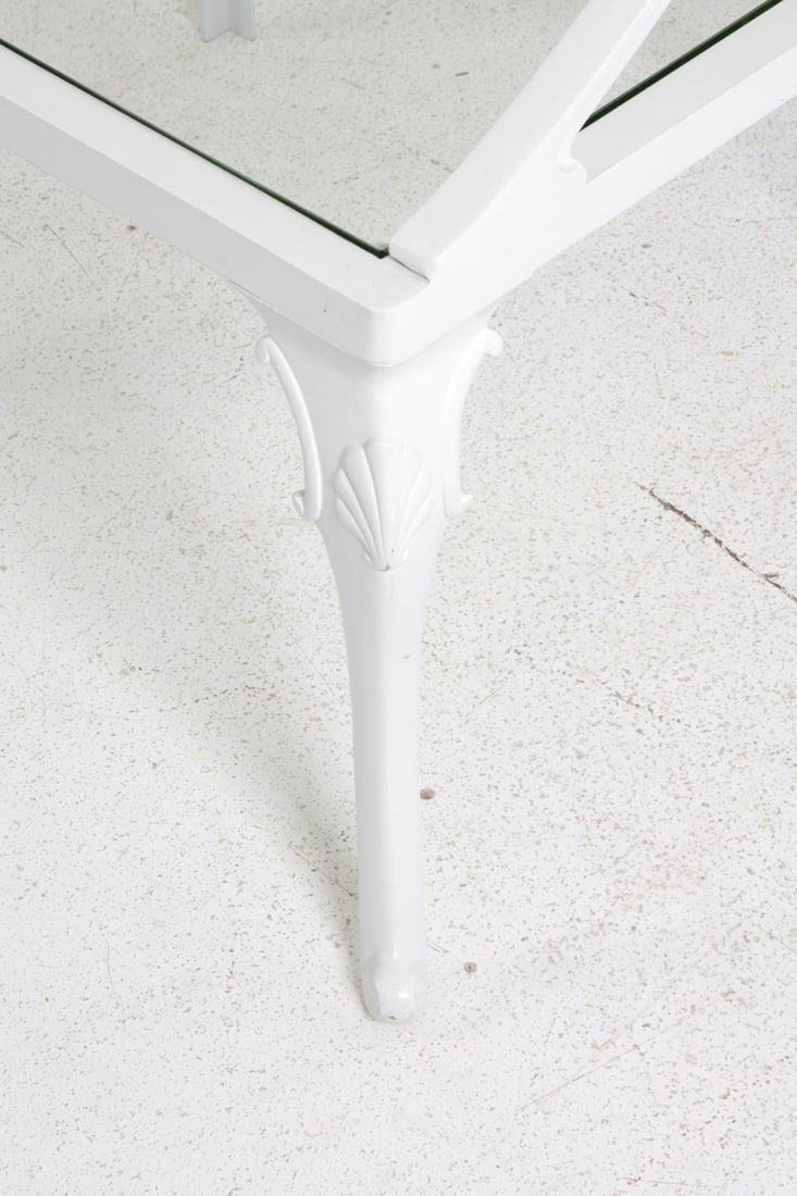 VINTAGE TWO-TIER PAINTED SIDE TABLE - 10