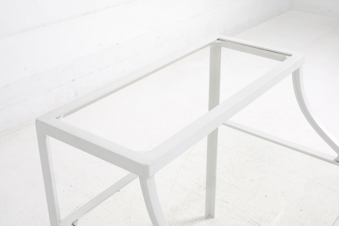 VINTAGE TWO-TIER PAINTED SIDE TABLE - 8