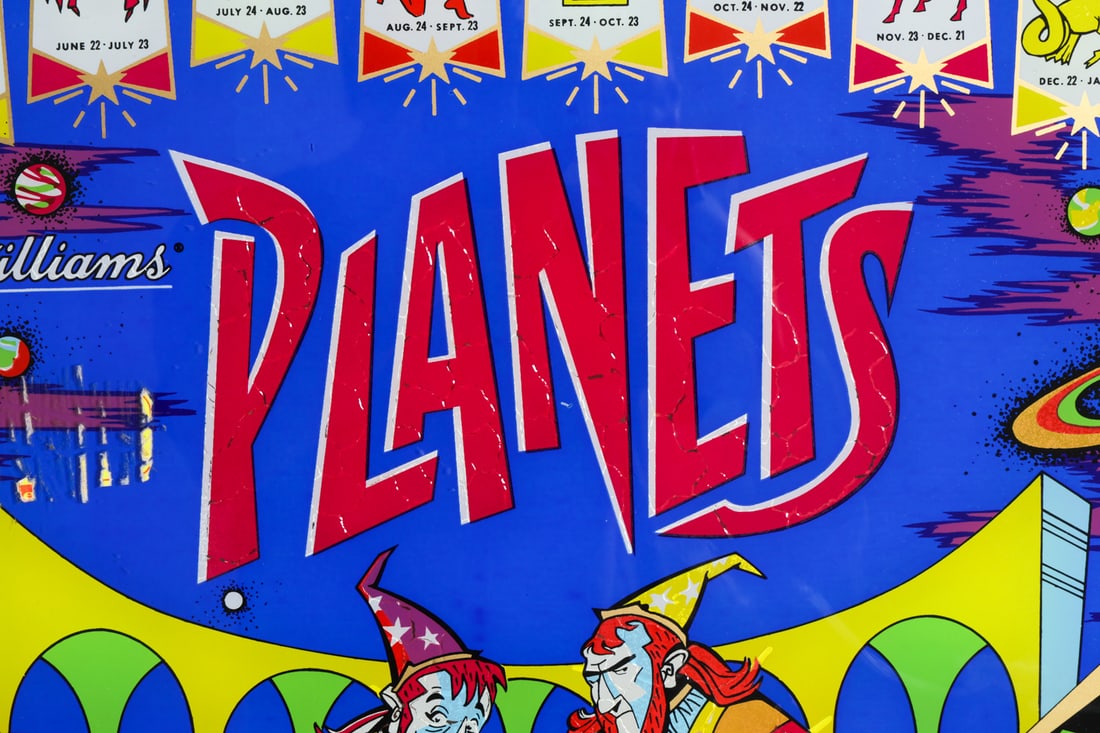 WILLIAMS "PLANETS" PINBALL MACHINE - 8