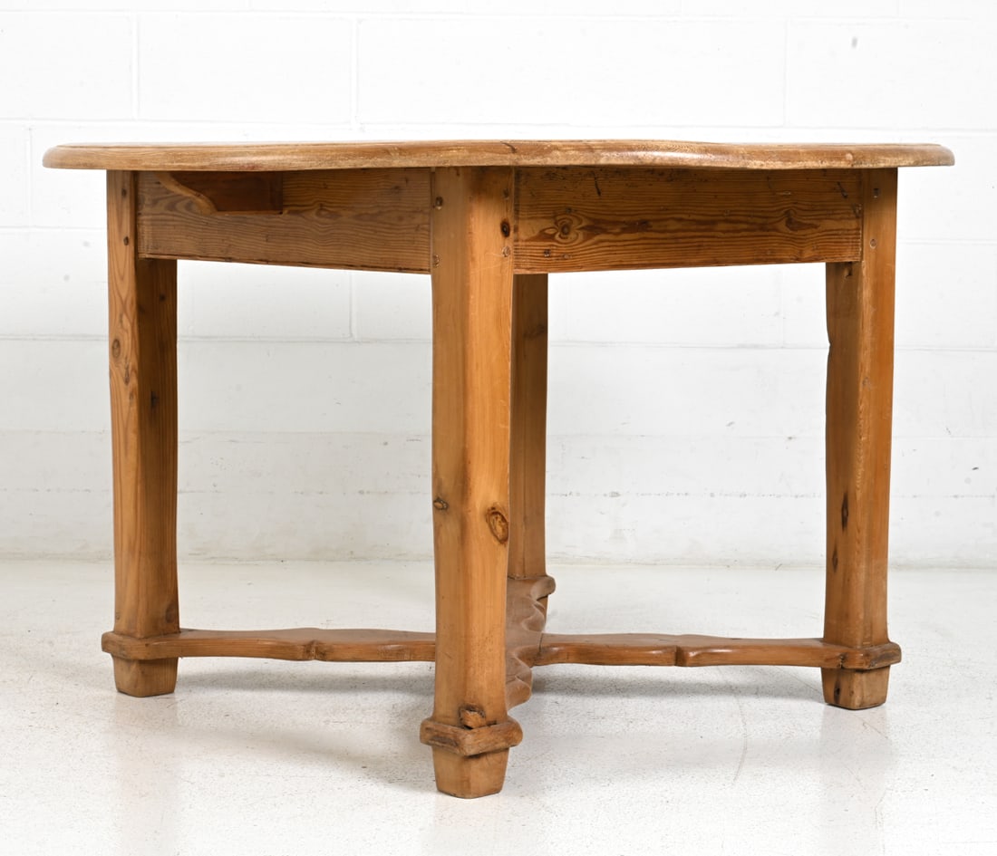 RUSTIC PINE BREAKFAST OR SIDE TABLE - 3