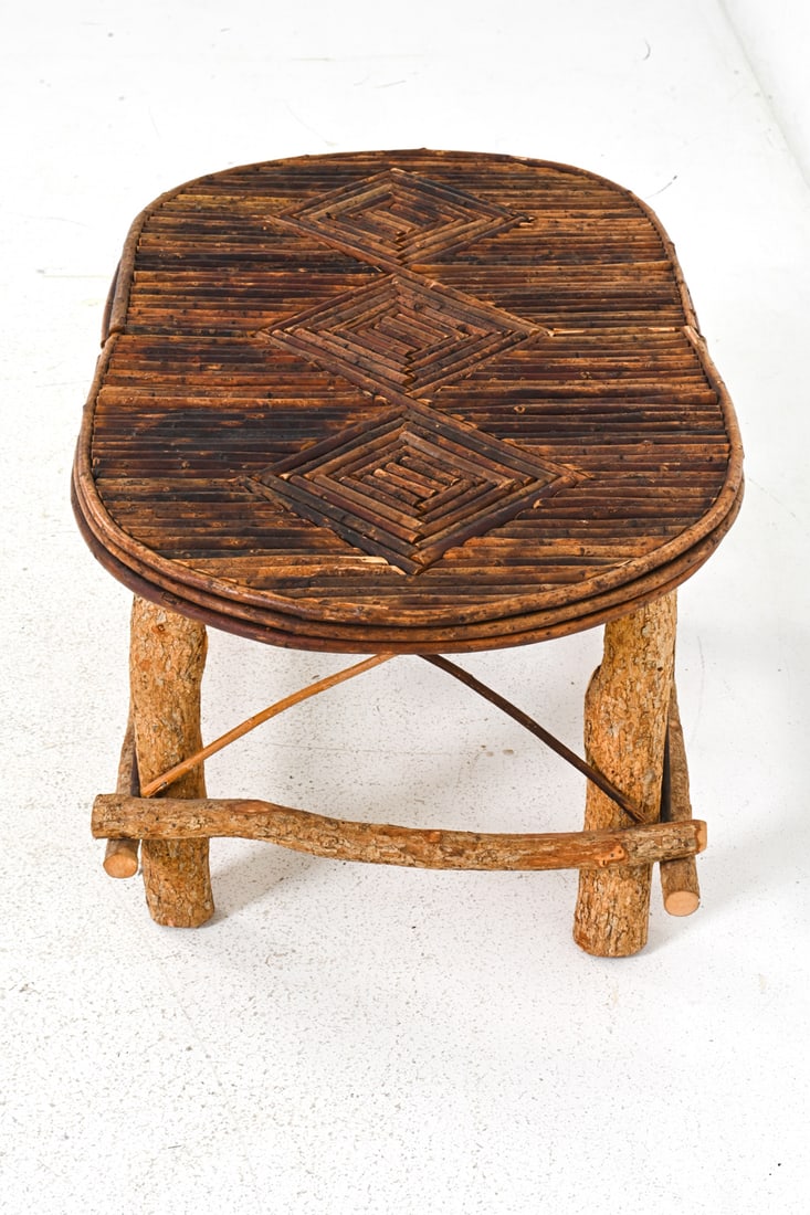 RUSTIC WILLOW & TWIG COFFEE TABLE - 7