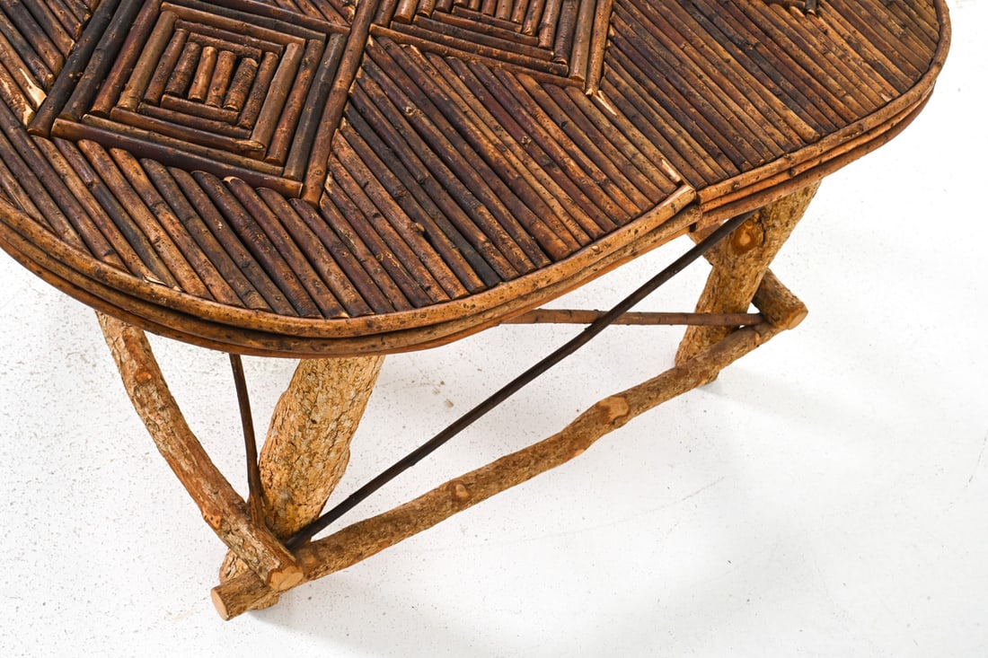 RUSTIC WILLOW & TWIG COFFEE TABLE - 8