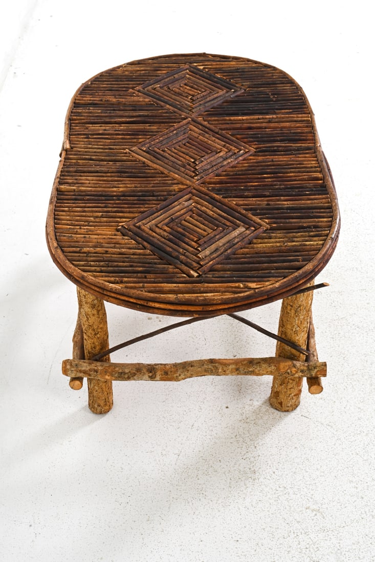 RUSTIC WILLOW & TWIG COFFEE TABLE - 9