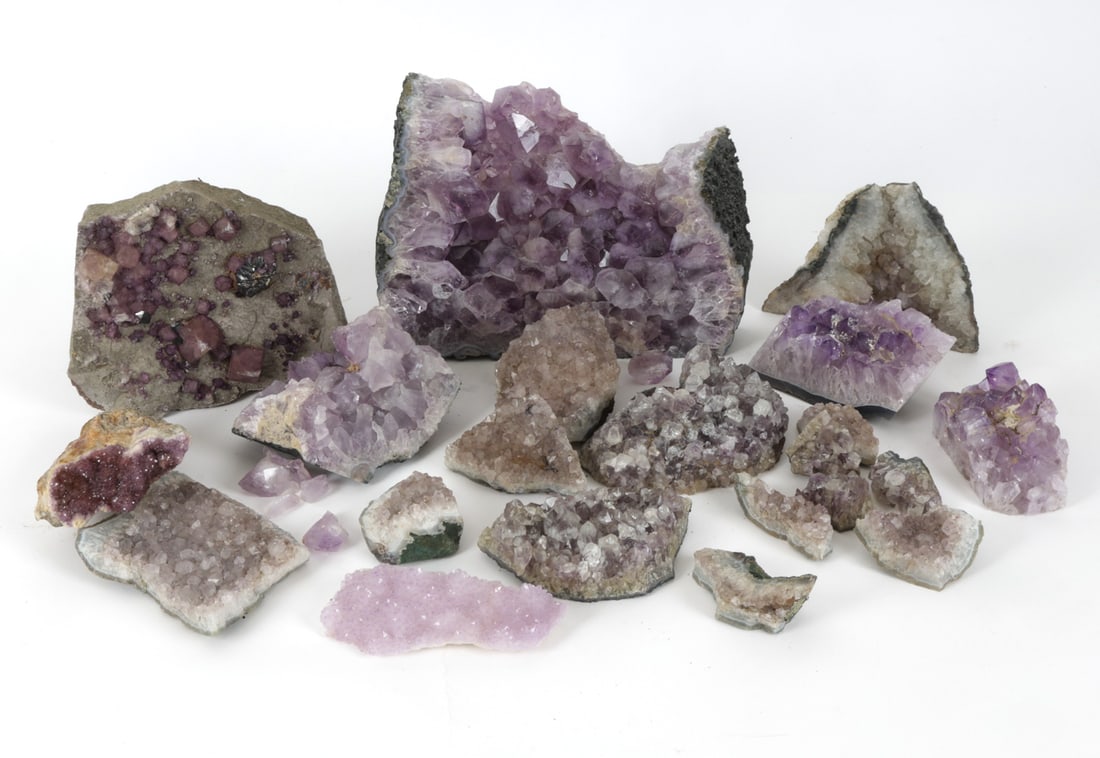 RAW AMETHYST CLUSTERS GROUPING - 2