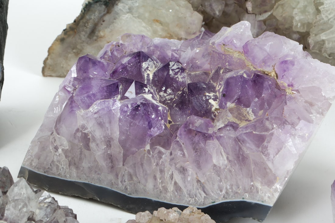 RAW AMETHYST CLUSTERS GROUPING - 7
