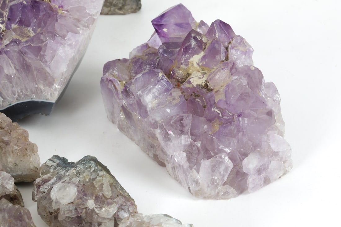 RAW AMETHYST CLUSTERS GROUPING - 8