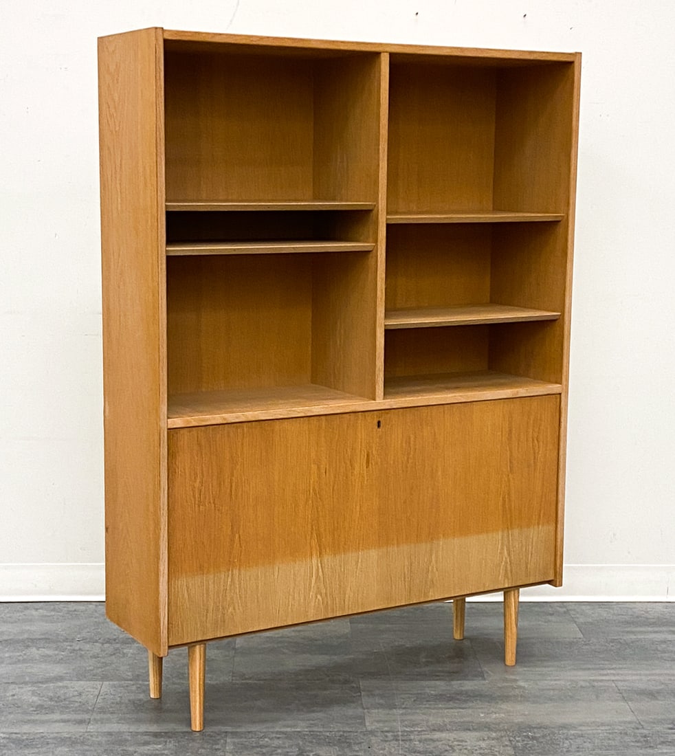CARLO JENSEN FOR POUL HUNDEVAD DANISH OAK BOOKCASE (1 of 15)