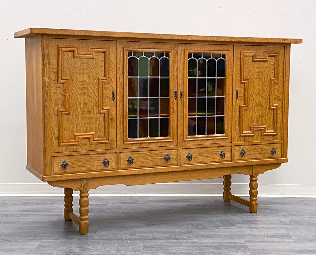 STYLE OF KJAERNULF DANISH OAK SIDEBOARD C. 1970S (1 of 16)