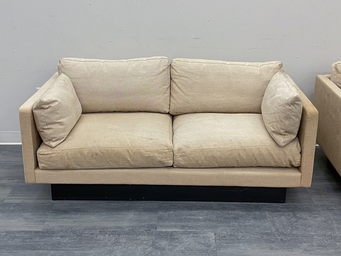 PAIR ATTR. ERIK JORGENSEN "EJ 220" LOVESEAT SOFAS - 6