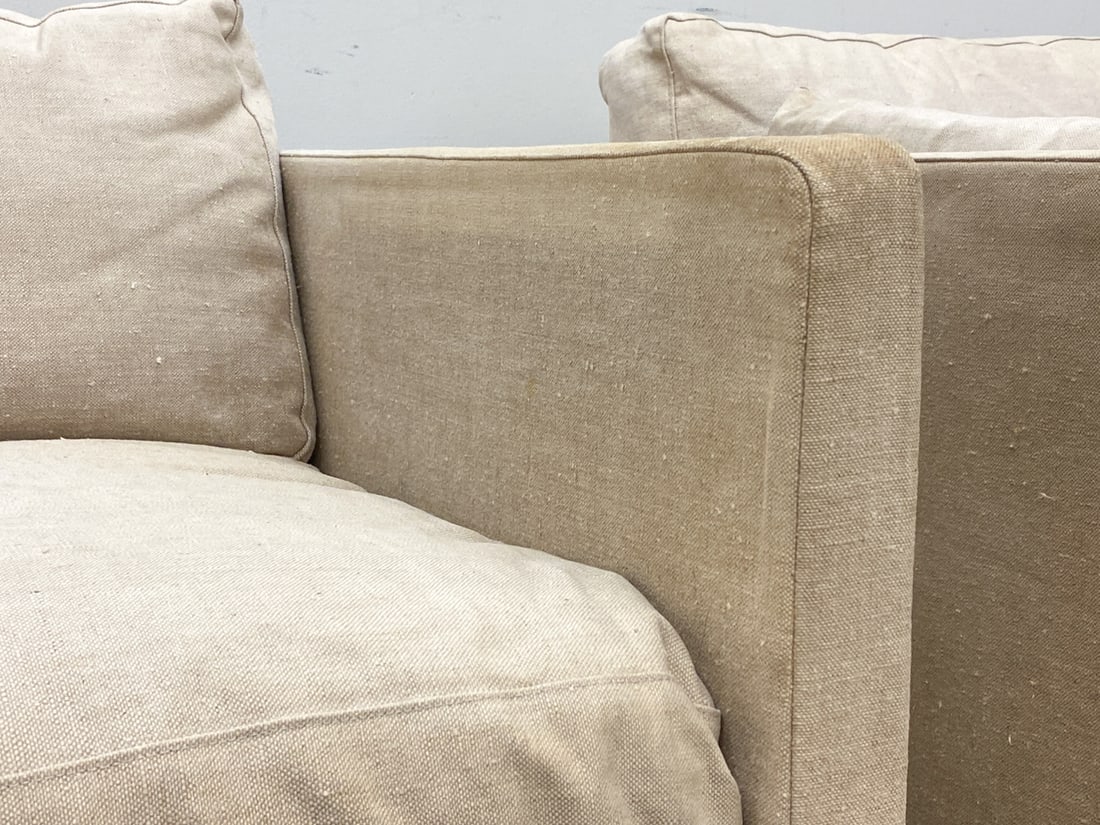 PAIR ATTR. ERIK JORGENSEN "EJ 220" LOVESEAT SOFAS - 7