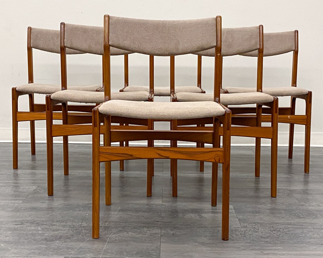 (6) ATTR. ERIK BUCH DANISH TEAK DINING CHAIRS (1 of 13)