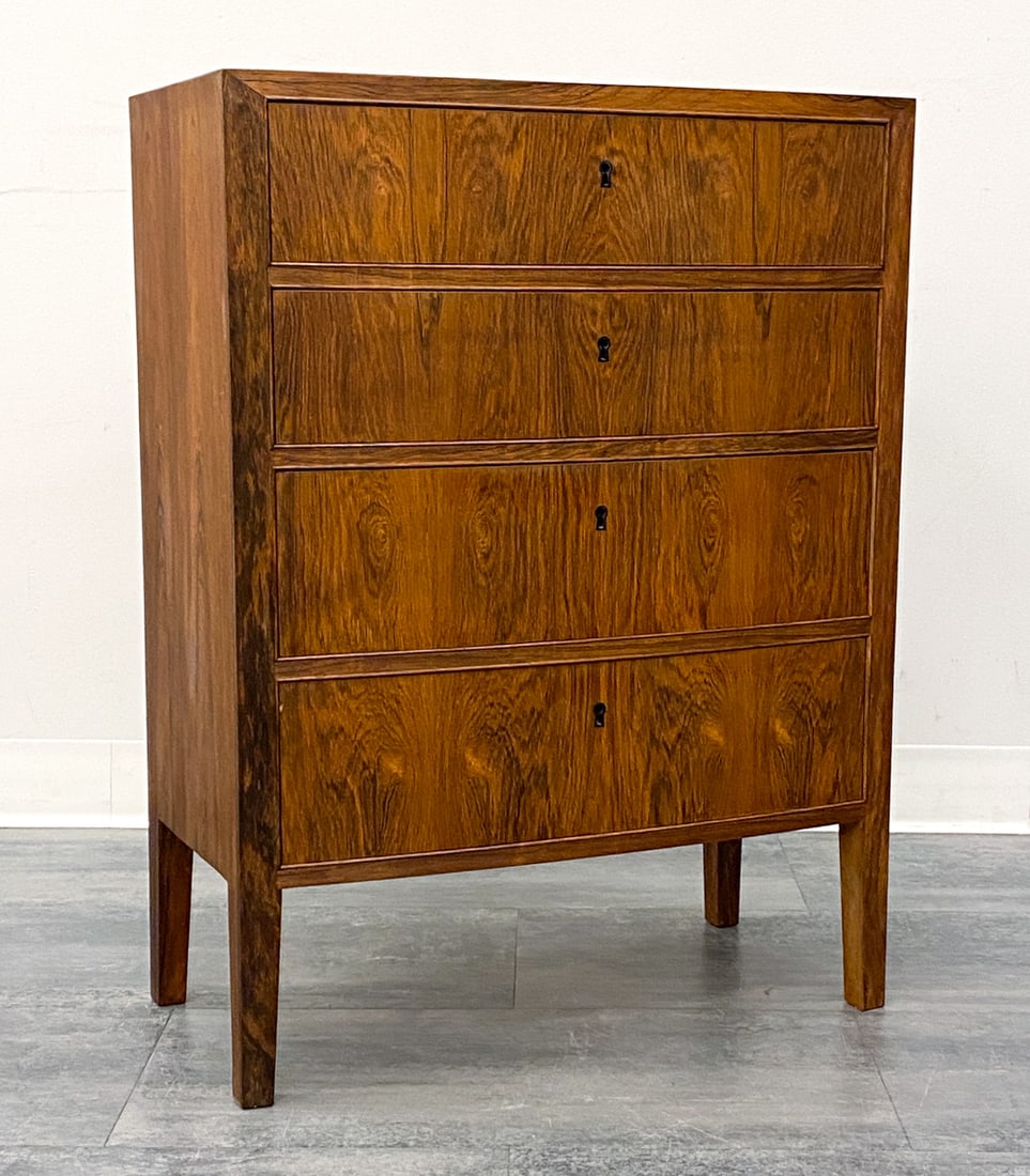 DANISH ROSEWOOD CHEST OF DRAWERS C. 1960S (1 of 13)
