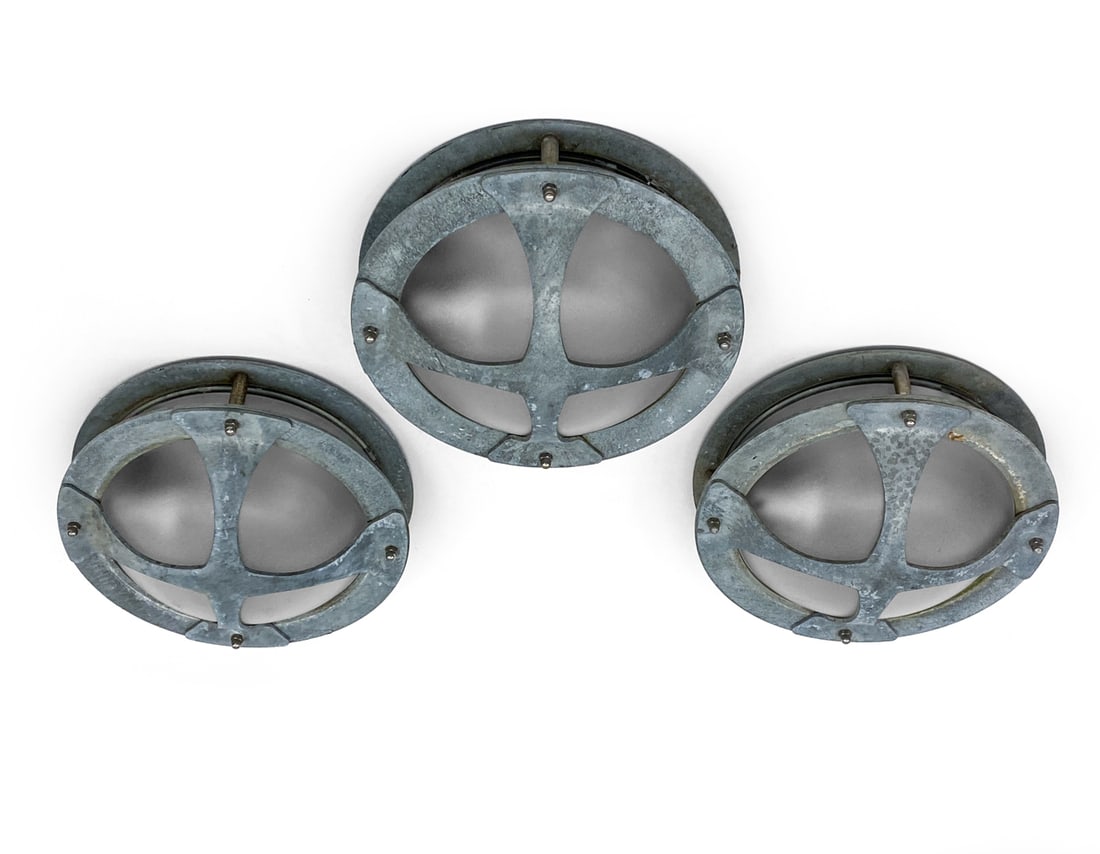 NORDLUX "MALTE 2185" GALVANIZED STEEL WALL SCONCES (1 of 11)