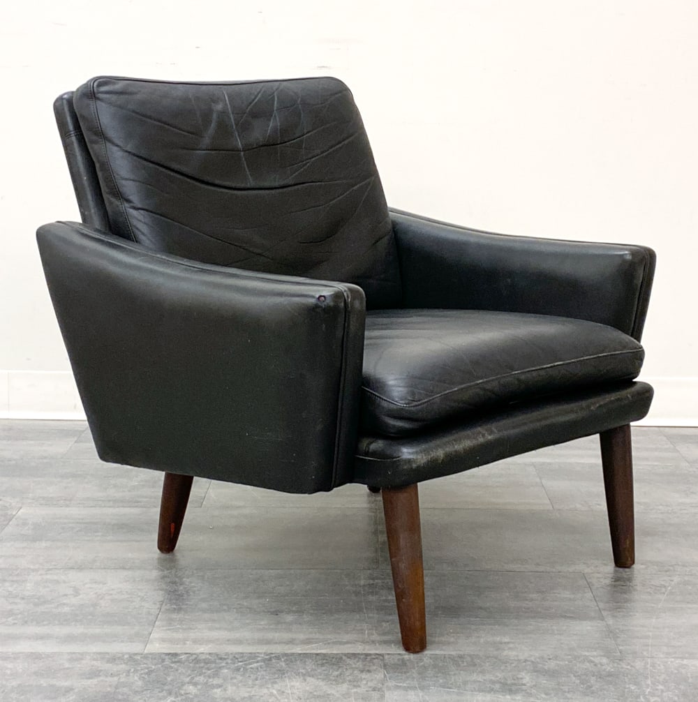 ONSKEMOBLER DANISH LEATHER LOUNGE CHAIR (1 of 14)