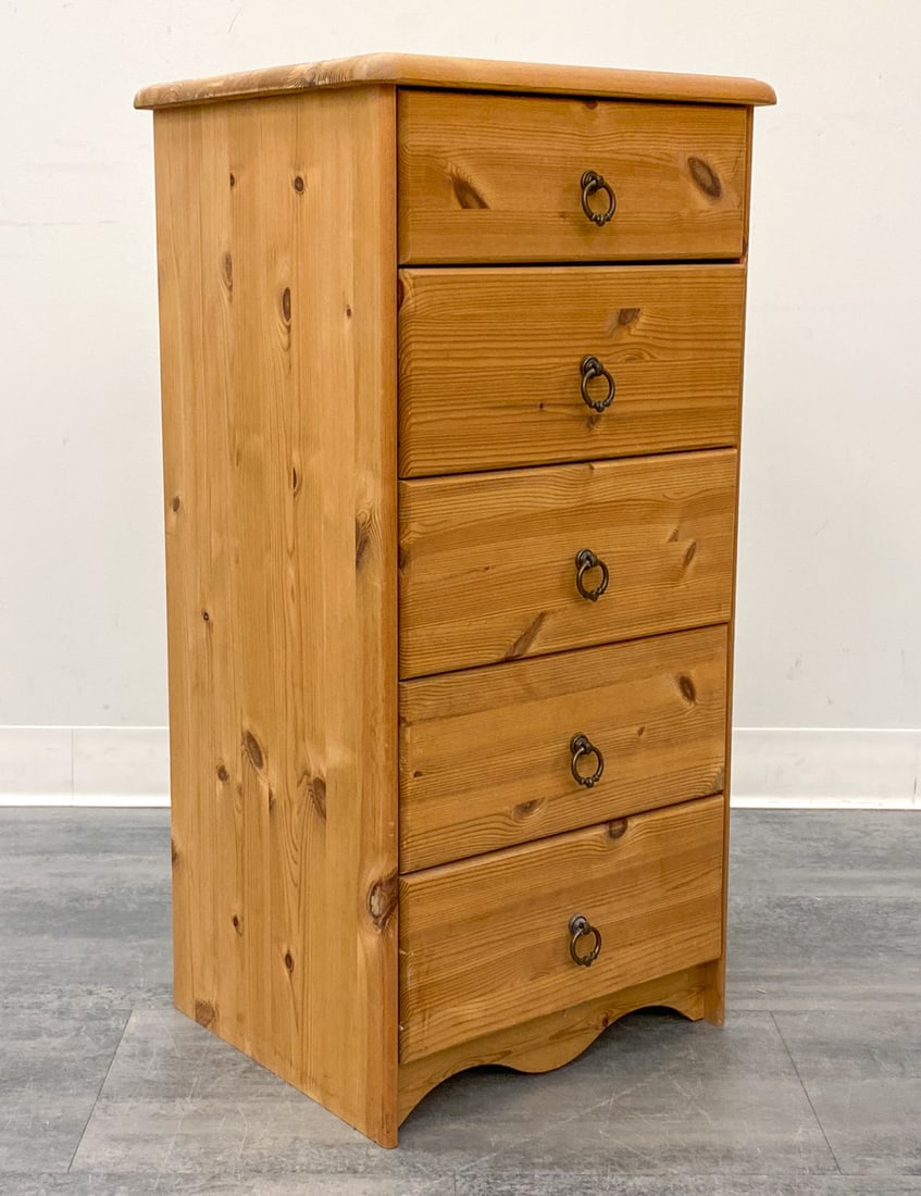 SCANDINAVIAN PINE CHEST OF DRAWERS C. 1960S (1 of 12)