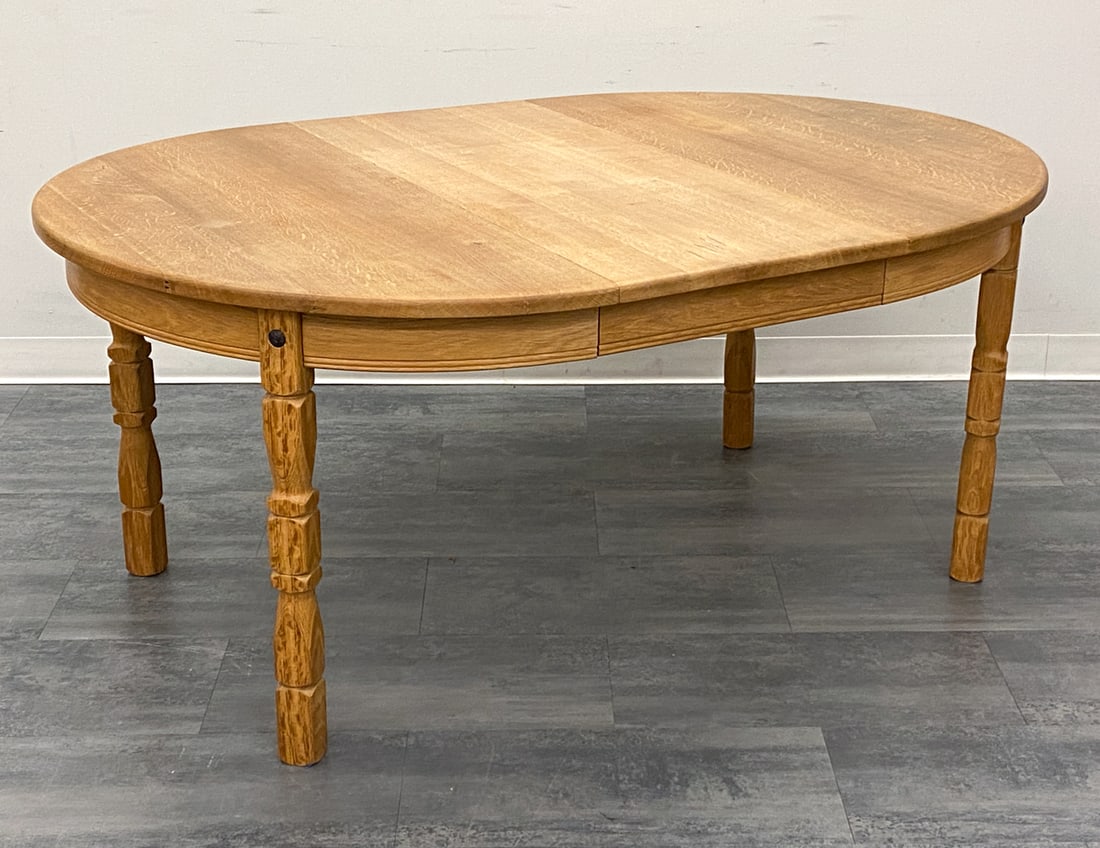 KJAERNULF STYLE DANISH OAK DINING TABLE C. 1970S (1 of 15)