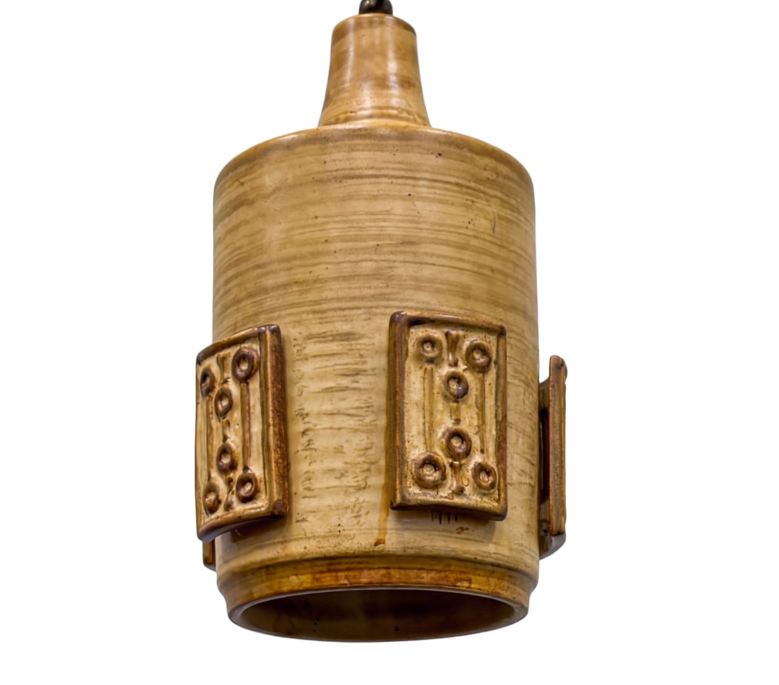 SOHOLM DANISH CERAMIC PENDANT LIGHT C. 1960S (1 of 16)