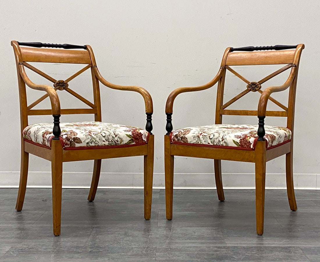 PAIR OF SWEDISH BIEDERMEIER STYLE ARMCHAIRS (1 of 14)