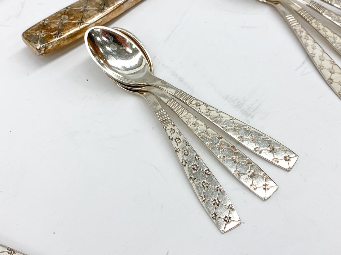 JENS H. QUISTGAARD SILVERPLATE FLATWARE GROUPING - 5