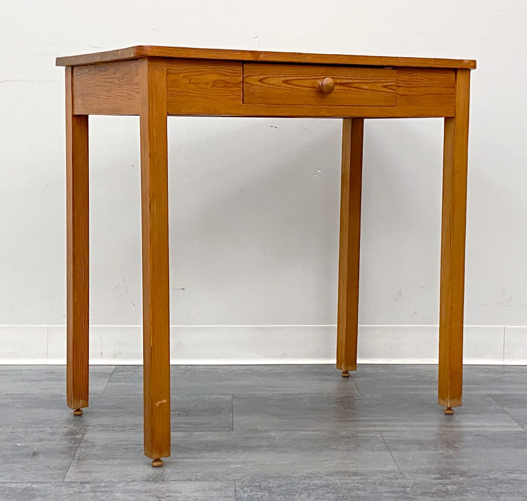 SWEDISH PINE SIDE TABLE C. 1960S - 3
