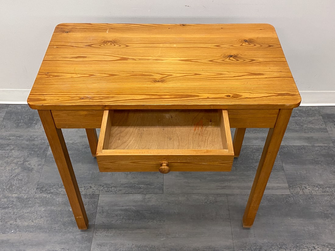 SWEDISH PINE SIDE TABLE C. 1960S - 7