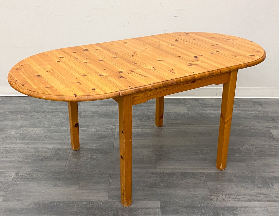 SWEDISH PINE DINING TABLE C. 1960S (1 of 17)