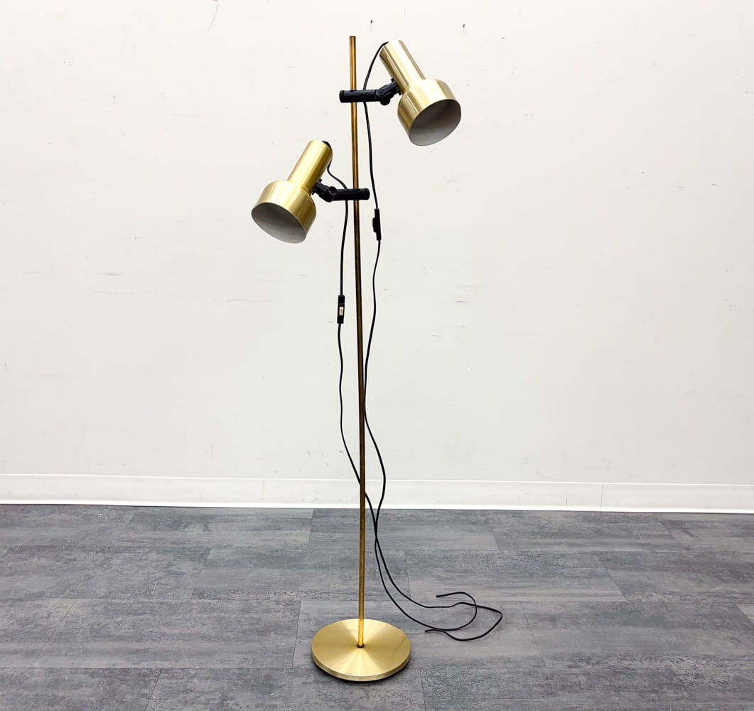 TS BELYSNING DANISH ALUMINUM FLOOR LAMP C. 1970S (1 of 13)
