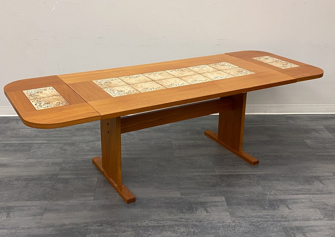 GANGSO STYLE DANISH TEAK & TILE DINING TABLE (1 of 1)