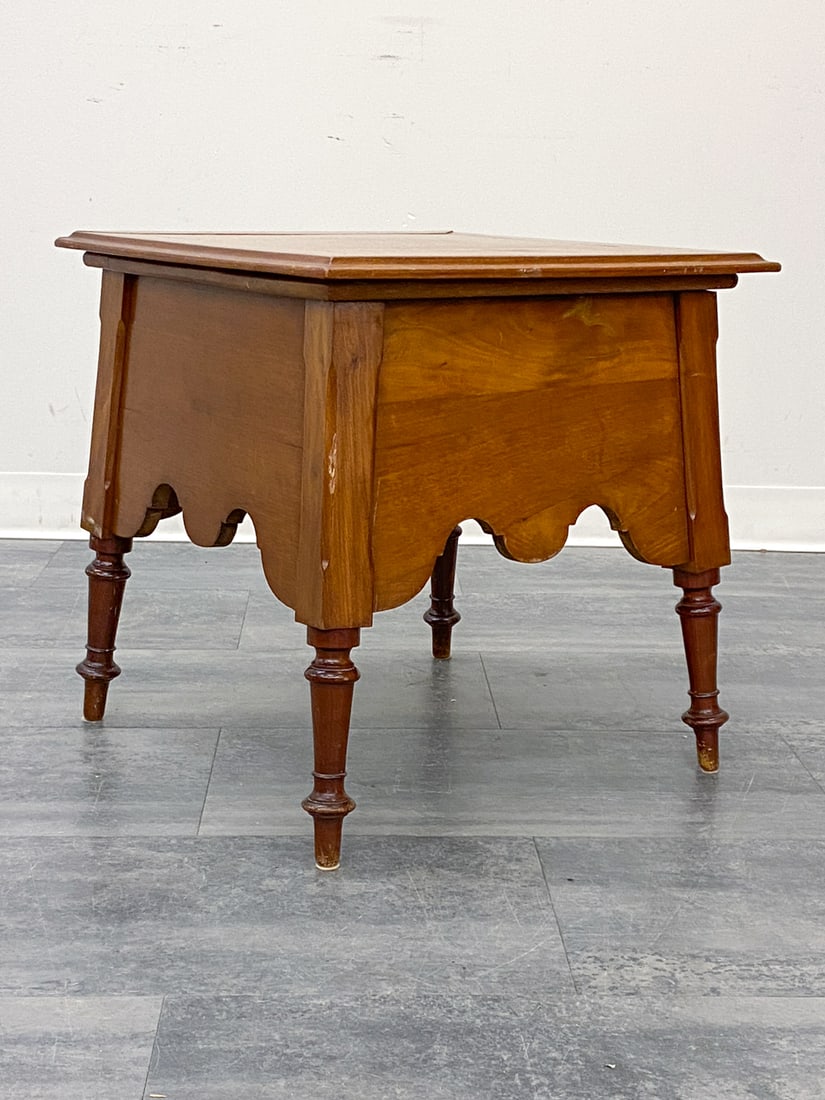 ANTIQUE WALNUT COMMODE CHAIR - 3